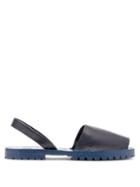 Matchesfashion.com Goya - Slingback Leather Sandals - Mens - Blue