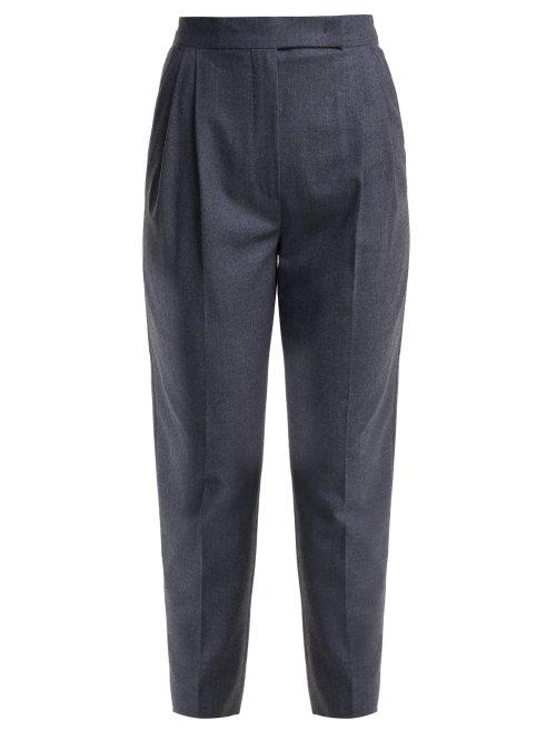 Matchesfashion.com Max Mara - Ferro Trousers - Womens - Blue