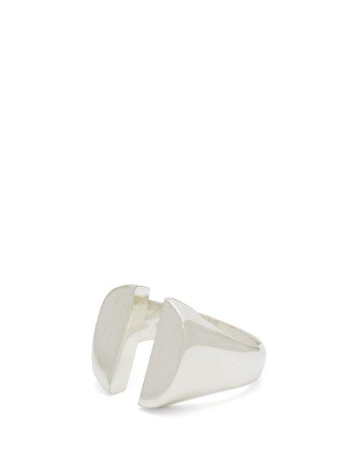 Matchesfashion.com Maison Margiela - Silver Split Signet Ring - Mens - Silver