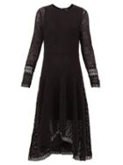 Matchesfashion.com See By Chlo - Handkerchief Hem Crochet Dress - Womens - Black