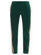 Matchesfashion.com Wales Bonner - Clarendon Side-stripe Jersey Track Pants - Mens - Green
