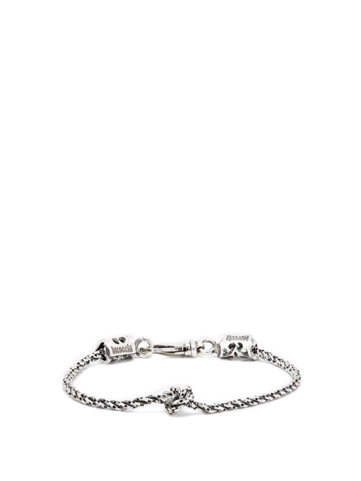 Emanuele Bicocchi Knotted Chain Sterling Silver Bracelet