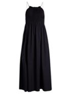 Calvin Klein 205w39nyc Sleeveless Smocked-bodice Cotton-poplin Midi Dress