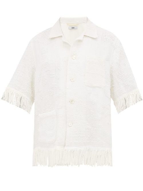 Matchesfashion.com Bode - Tasselled Cotton Shirt - Womens - White