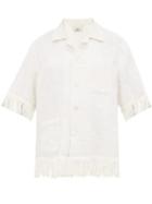 Matchesfashion.com Bode - Tasselled Cotton Shirt - Womens - White