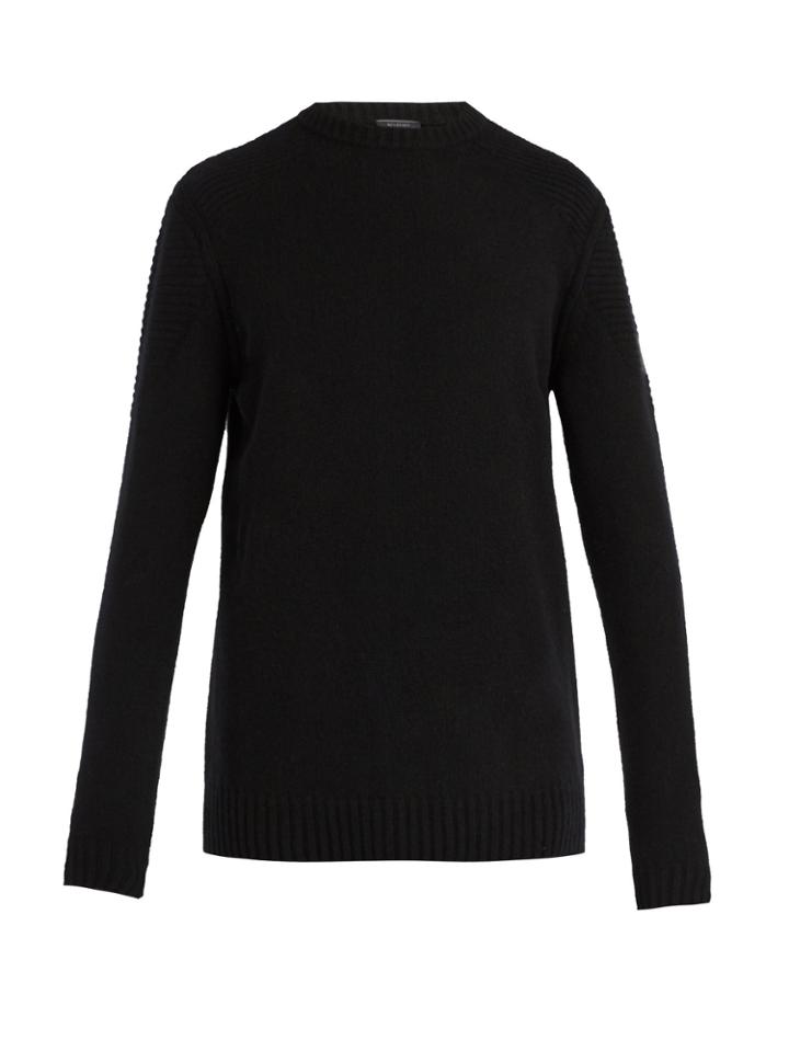 Belstaff South View Crew-neck Ribbed-knit Sweater