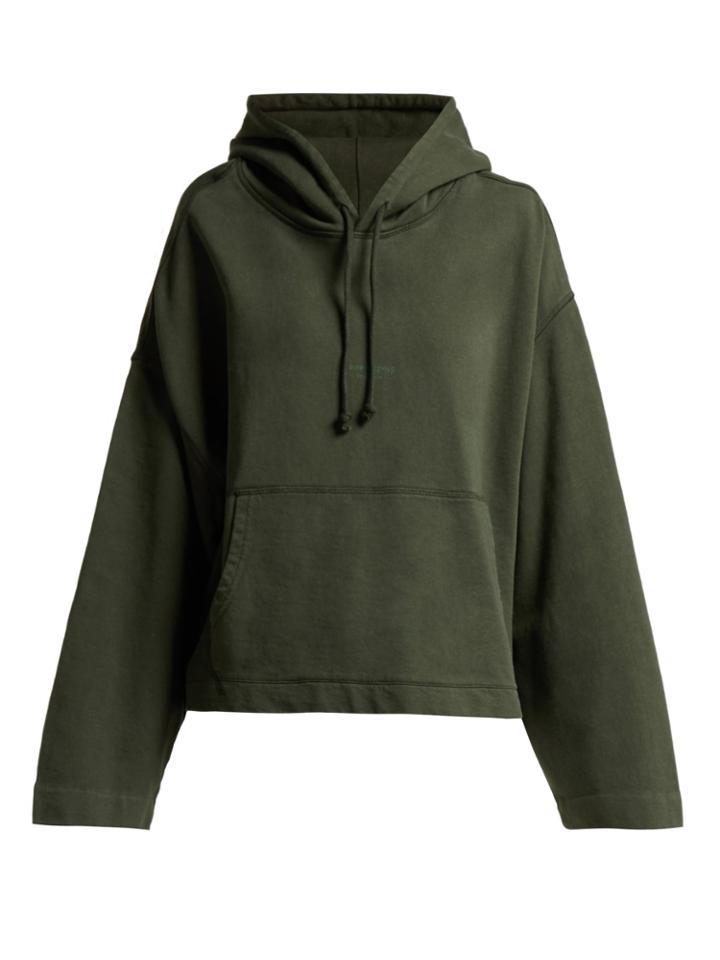 Acne Studios Joghy Cropped Cotton Hooded Sweatshirt