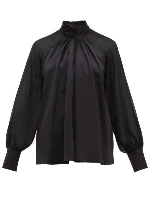 Matchesfashion.com Max Mara - Enna Blouse - Womens - Black