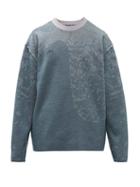 Matchesfashion.com A-cold-wall* - Shattered Glass-jacquard Wool Sweater - Mens - Blue