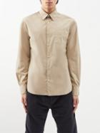 Officine Gnrale - Benoit Patch-pocket Cotton-poplin Shirt - Mens - Beige