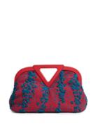 Matchesfashion.com Bottega Veneta - Point Boucl Clutch Bag - Womens - Red Multi