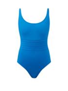 Eres - Asia Scoop-neck Swimsuit - Womens - Cobalt Blue