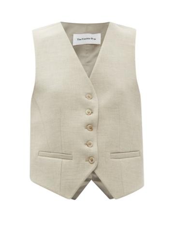 The Frankie Shop - Gelso Tailored Waistcoat - Womens - Beige