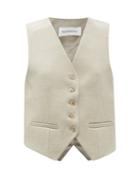 The Frankie Shop - Gelso Tailored Waistcoat - Womens - Beige