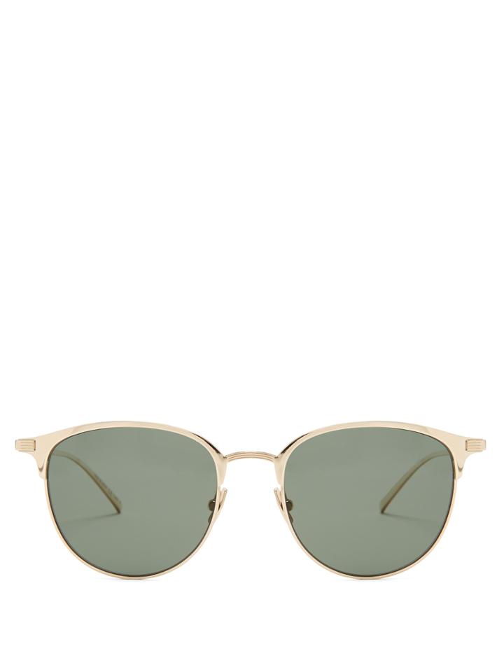 Saint Laurent Round-frame Metal Sunglasses