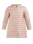 Matchesfashion.com Herno - Rosella Quilted Down Jacket - Womens - Light Pink