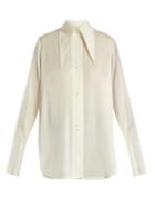 Ellery Joplin Point-collar Silk-blend Jersey Shirt