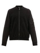 Matchesfashion.com Stone Island Shadow Project - Fleece Panelled Cotton Bomber Jacket - Mens - Black
