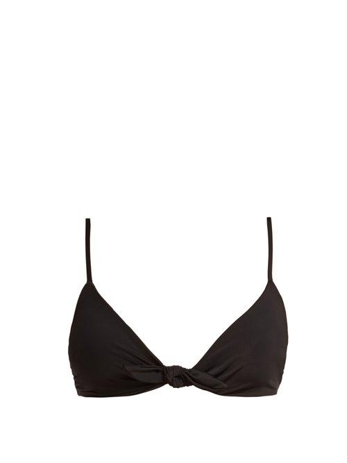 Matchesfashion.com Mara Hoffman - Carla Knot Bikini Top - Womens - Black