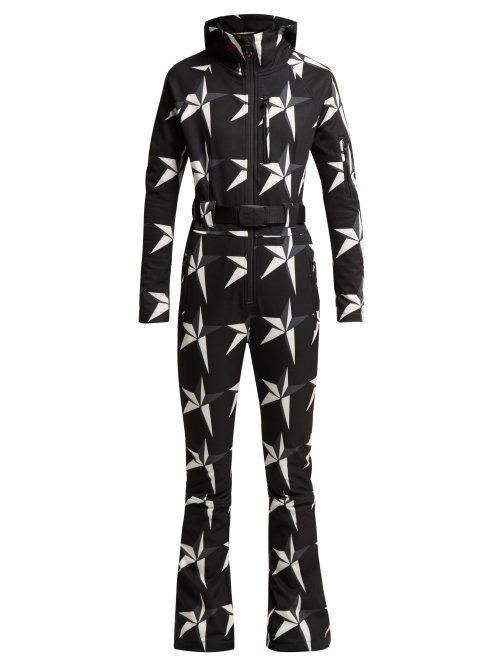 Matchesfashion.com Perfect Moment - Star Print Technical Ski Suit - Womens - Black Multi