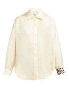 Matchesfashion.com La Prestic Ouiston - Varene Silk Twill Shirt - Womens - Ivory Multi