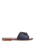 Carrie Forbes Adam Tassel-embellished Raffia Slides