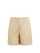 Matchesfashion.com Chlo - High Rise Twill Print Shorts - Womens - Beige