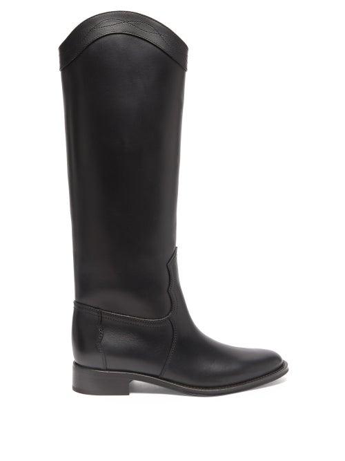 Saint Laurent - Kate Knee-high Leather Boots - Womens - Black