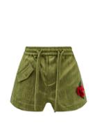 S.s. Daley - Trent Marlowe Cotton And Tencel-blend Shorts - Mens - Green