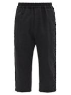 Matchesfashion.com By Walid - Jeremy Jet-beaded Linen-blend Trousers - Mens - Black