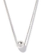Saint Laurent - Sphere-charm Chain-link Necklace - Mens - Silver