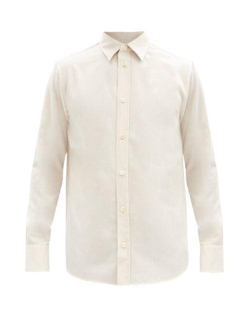 Matchesfashion.com The Row - Robin Cashmere Shirt - Mens - Beige