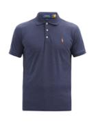 Matchesfashion.com Polo Ralph Lauren - Logo-embroidered Pima Cotton-jersey Polo Shirt - Mens - Navy