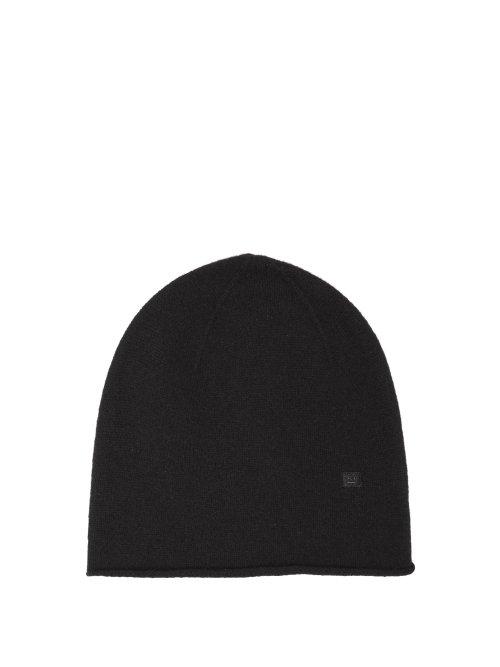 Matchesfashion.com Acne Studios - Ribbed Knit Wool Beanie Hat - Womens - Black