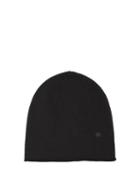 Matchesfashion.com Acne Studios - Ribbed Knit Wool Beanie Hat - Womens - Black