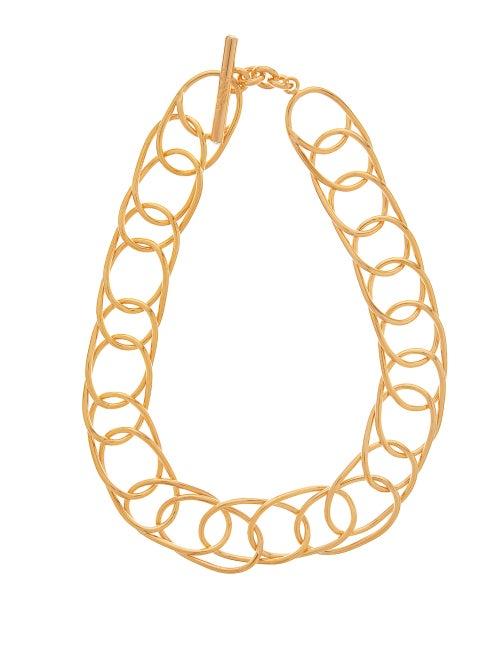 Matchesfashion.com Marni - Interlocking Loop Choker - Womens - Gold