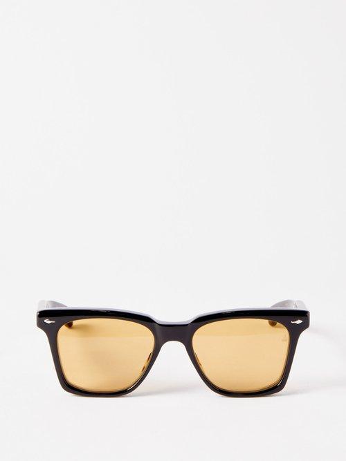 Jacques Marie Mage - Herbie D-frame Acetate Sunglasses - Mens - Black