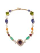 Jade Jagger - Rays Multi-stone 18kt Gold Necklace - Womens - Multi