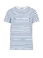 Matchesfashion.com A.p.c. - Baptiste Striped Cotton Piqu T Shirt - Mens - Blue