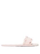 Matchesfashion.com Carlotha Ray - Laser-cut Patterned Scented-rubber Slides - Womens - Light Pink