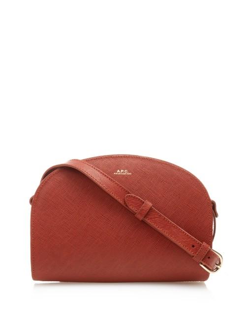 A.p.c. Half-moon Leather Cross-body Bag