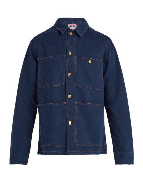 Matchesfashion.com Acne Studios - Albyr Cotton Workwear Jacket - Mens - Blue
