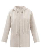 S Max Mara - Hoodie Cardigan - Womens - Light Grey
