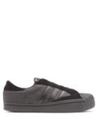 Matchesfashion.com Y-3 - Yohji Star Leather And Suede Trainers - Mens - Black