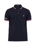 Matchesfashion.com Polo Ralph Lauren - Logo Embroidered Cotton Piqu Polo Shirt - Mens - Navy