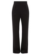 Matchesfashion.com La Collection - Gabrielle Wide-leg Silk-crepe Trousers - Womens - Black