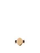 Matchesfashion.com Alison Lou - Checker Enamel And 14kt Gold Signet Ring - Womens - Gold