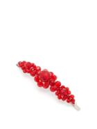 Matchesfashion.com Simone Rocha - Crystal Beaded Flower Hairclip - Womens - Red
