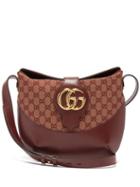 Matchesfashion.com Gucci - Arli Gg Leather Shoulder Bag - Womens - Red Multi