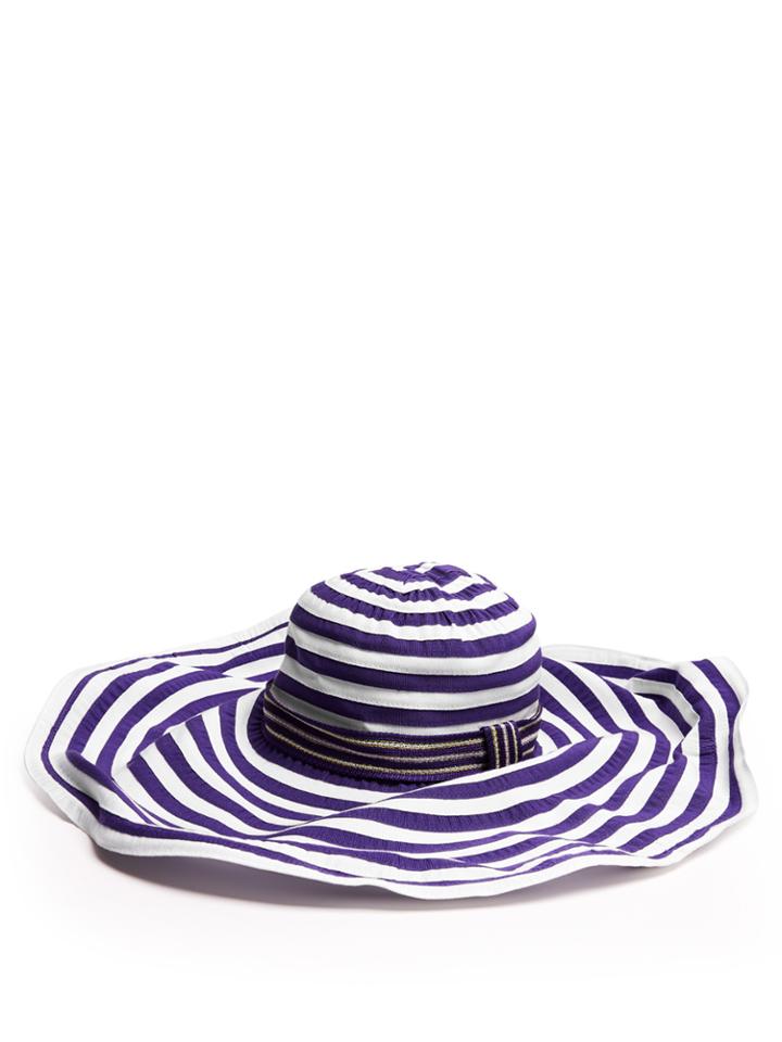 Missoni Mare Striped Cotton-blend Wide Brim Hat